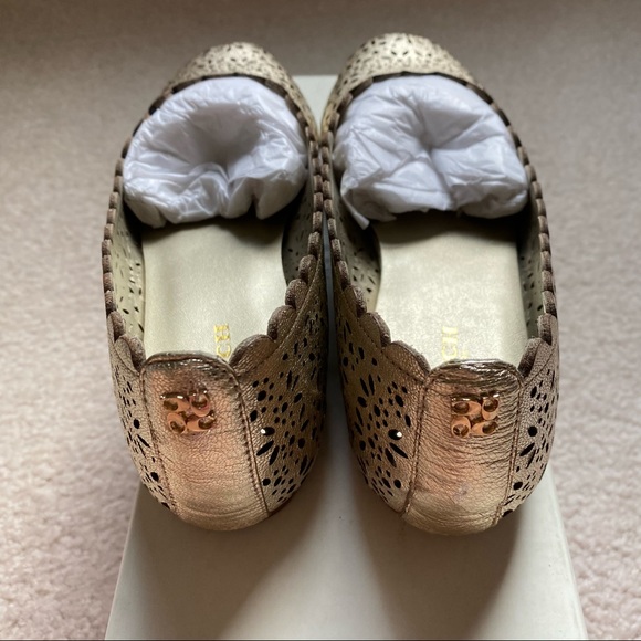 Coach Leather Ballet Flats in Platinum - Picture 4 of 6